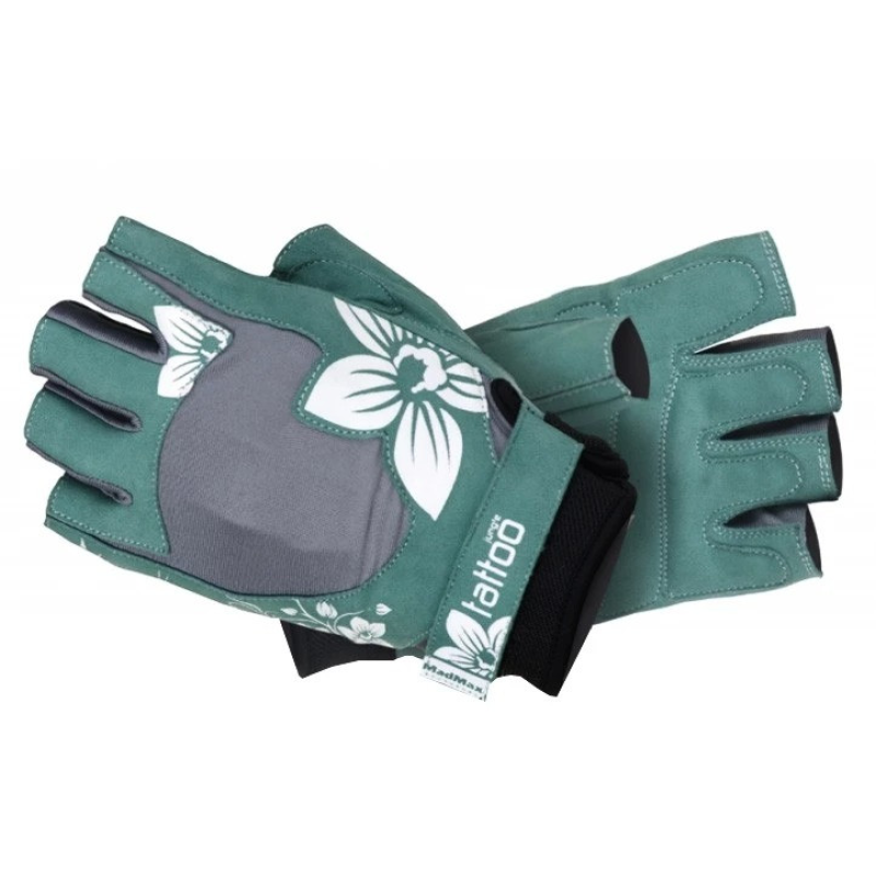 Рукавички для фітнесу MadMax MFG-710 Jungle Green/Cream L Рукавички для фітнесу MadMax MFG-710 Jungle Green/Cream L