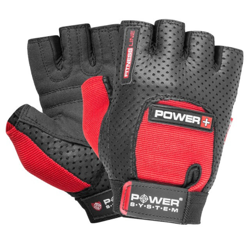 Рукавички для фітнесу Power System PS-2500 Power Plus Black/Red XXL