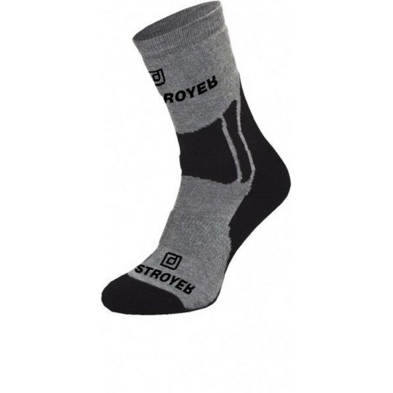 Шкарпетки Destroyer Outdoor Walking Сірий / Чорний 35-37 Шкарпетки Destroyer Outdoor Walking Сірий / Чорний 35-37