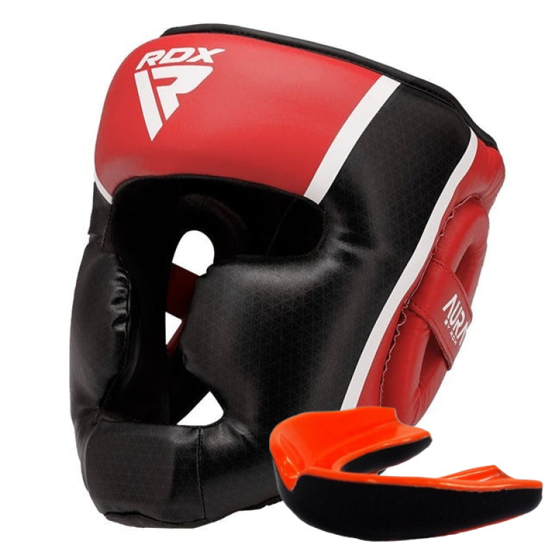 Боксерський шолом RDX AURA PLUS T-17 Red/Black L