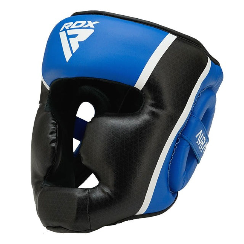 Боксерський шолом RDX AURA PLUS T-17 Blue/Black M