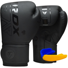 Боксерські рукавиці RDX F6 Kara Matte Black 10 унцій (капа в комплекті)