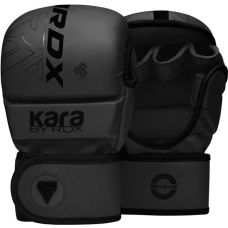 Рукавиці для ММА (Греплінгові рукавички) RDX F6 KARA Matte Black Plus S/M