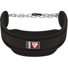 Пояс для обтяжень з ланцюгом RDX T7 Pro Dipping Belt 2 Layer  неопреновий Black