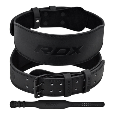 Пояс для важкої атлетики RDX 4 шкіряний Full Black S