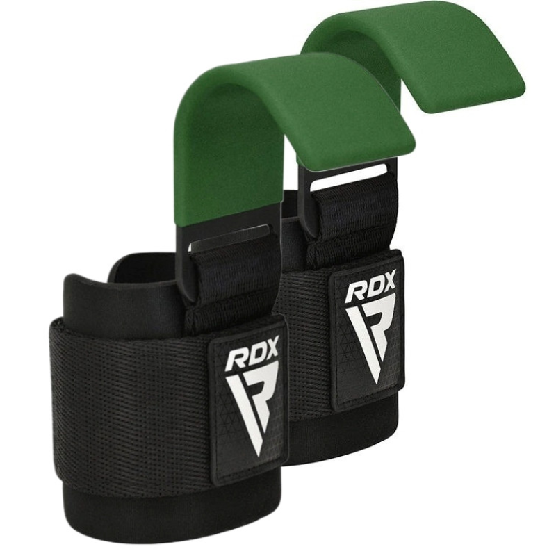 Гаки для тяги на зап“ястя RDX W5 Gym Hook Strap Army Green Plus
