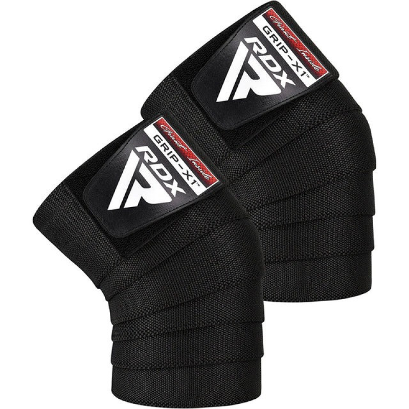Бинти на коліна RDX K1 GYM Knee Wraps Full Black Бинти на коліна RDX K1 GYM Knee Wraps Full Black