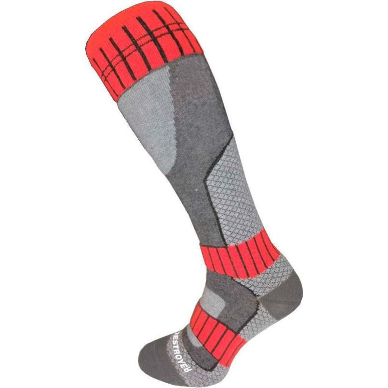 Шкарпетки Destroyer Ski/Snowboard Універсальний Сірий / Світло. Сірий / Червоний 35-37 Шкарпетки Destroyer Ski/Snowboard Універсальний Сірий / Світло. Сірий / Червоний 35-37