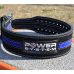 Пояс для пауерліфтингу Power System PS-3800  PowerLifting шкіряний Black/Blue Line XL