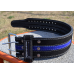 Пояс для пауерліфтингу Power System PS-3800  PowerLifting шкіряний Black/Blue Line XL