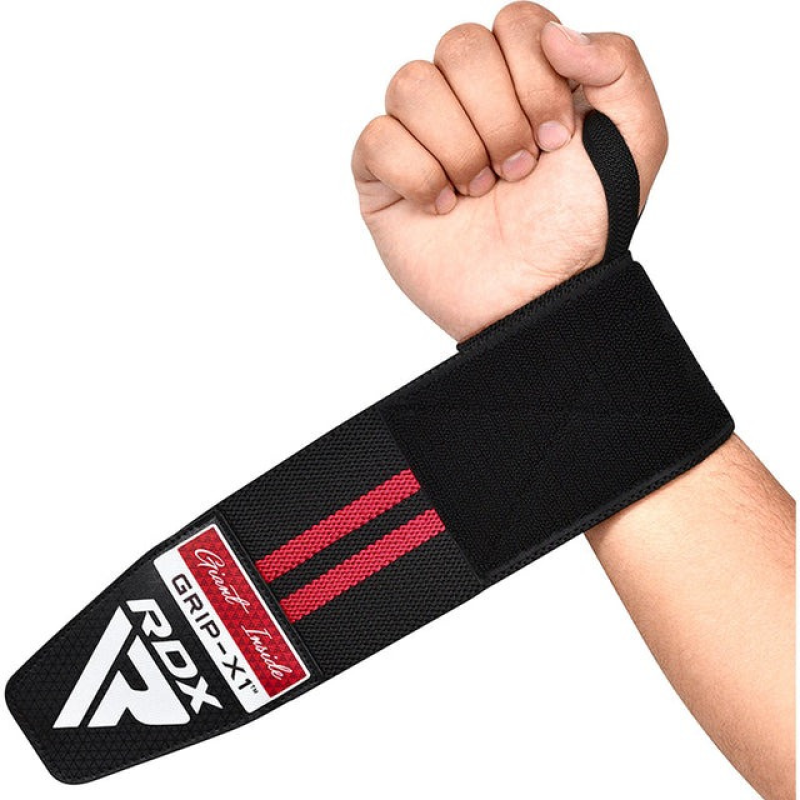 Бинти для зап“ясть (кистьові бинти) RDX GYM WRIST WRAP R11 BLACK/RED