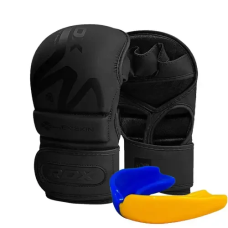 Рукавиці для ММА (Греплінгові рукавички) RDX T15 Noir Inner Matte Black M
