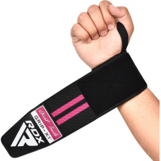 Бинти для зап“ясть (кистьові бинти) RDX GYM WRIST WRAP R11 BLACK/PINK