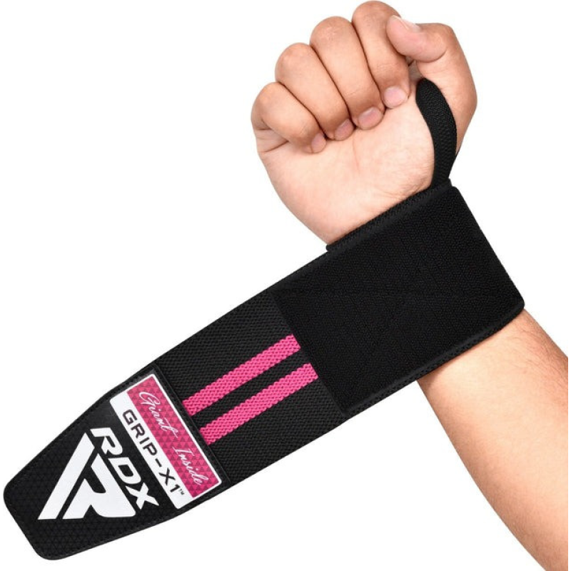 Бинти для зап“ясть (кистьові бинти) RDX GYM WRIST WRAP R11 BLACK/PINK Бинти для зап“ясть (кистьові бинти) RDX GYM WRIST WRAP R11 BLACK/PINK