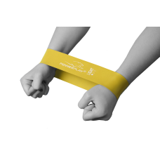 Резинка для фітнесу PowerPlay 4114 Mini Power Band 0.6мм. Х-Light Жовта (1-5кг)