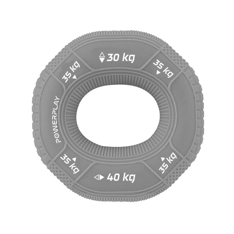 Еспандер кистьовий силіконовий PowerPlay PP-4331 Hand Grip Large 30-35-40 кг. Сірий