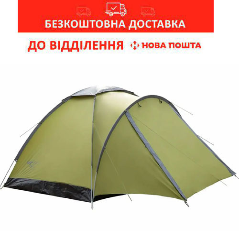 Намет туристичний Tramp Lite Fly 3 одношаровий olive (ТLT-003-olive) (UТLT-003-olive)