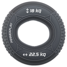 Еспандер кистьовий силіконовий PowerPlay PP-4330 Hand Grip Loops Medium 18-22,5 кг. Сірий