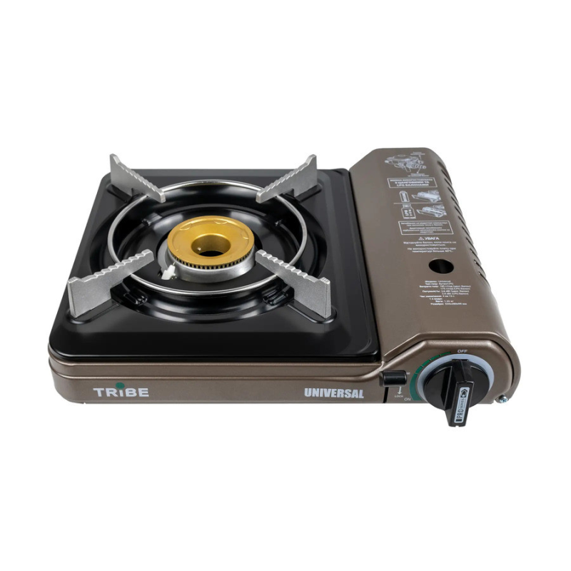 Портативна газова плита Tribe Universal T-HD-0003, grey (T-HD-0003-grey)