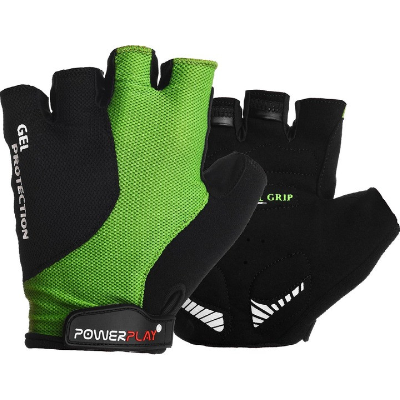 Велорукавиці PowerPlay 5028 A Чорно-жовті M