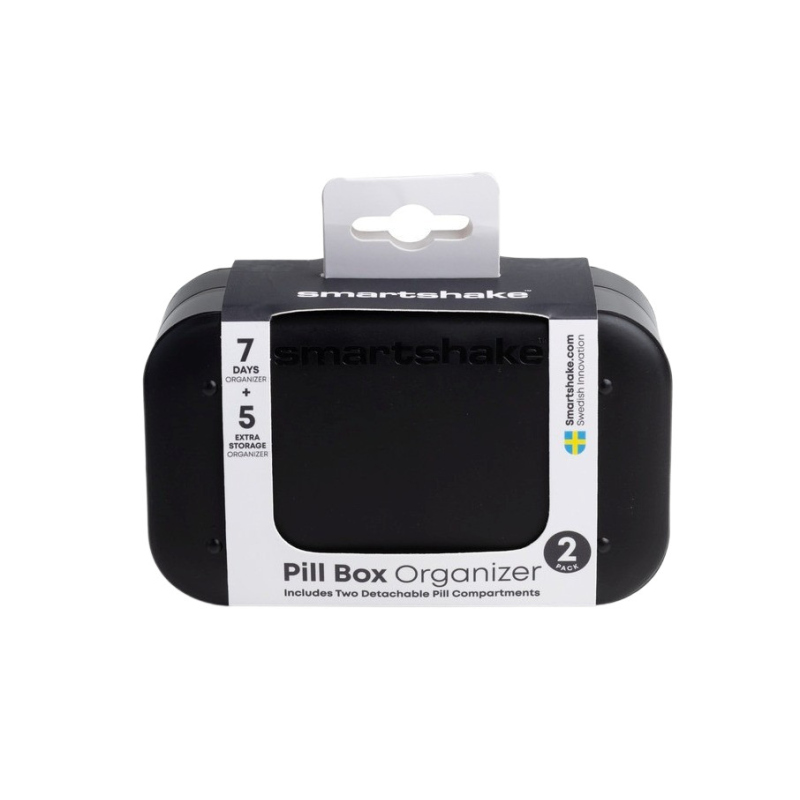Таблетниця Smartshake Pillbox Organiser 2-pack Black Таблетниця Smartshake Pillbox Organiser 2-pack Black