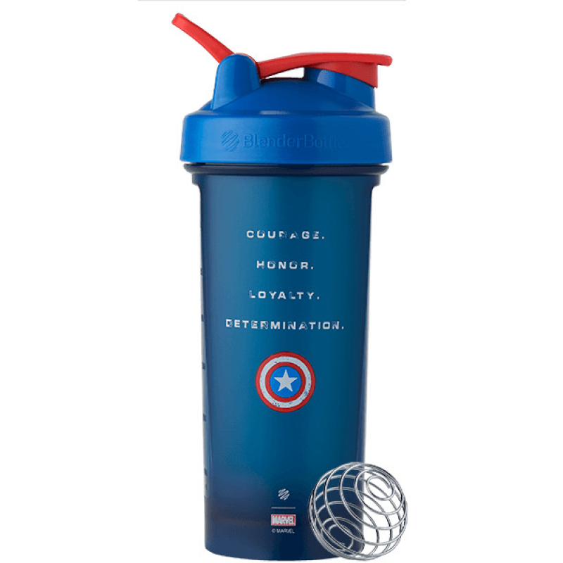 Шейкер спортивний BlenderBottle Classic Loop PRO 28oz/820ml Marvel Capitan Amerika (600557)
