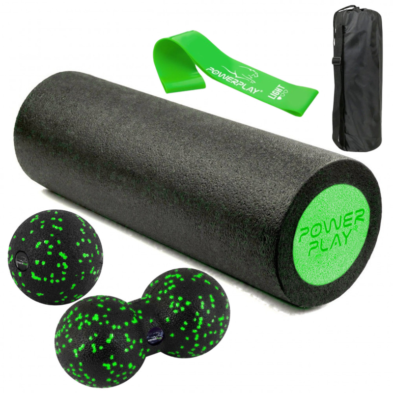 Набір для масажу та йоги PowerPlay PP_4095 EPP (Ролик 45*15 + 2-ва мячі) Green + резика 5.5 кг. Набір для масажу та йоги PowerPlay PP_4095 EPP (Ролик 45*15 + 2-ва мячі) Green + резика 5.5 кг.
