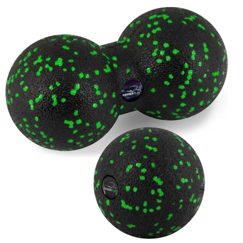Набір м“ячів для масажу та йоги PowerPlay PP_4090 EPP (Комплект з 2 штук) Green