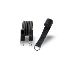 Дверне кріплення для еспандерів “Якір“ + 2 карабіни + Еспандер-джгут еластичний PowerPlay PP_4104 Black