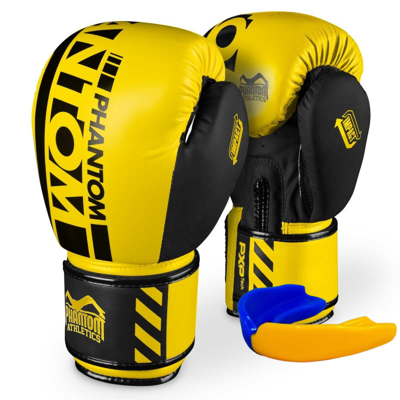 Боксерські рукавиці Phantom APEX Neon Yellow 10 унцій  (капа в подарунок)