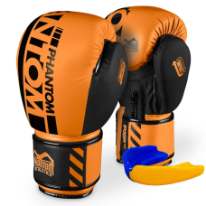Боксерські рукавиці Phantom APEX Neon Orange 12 унцій (капа в подарунок)