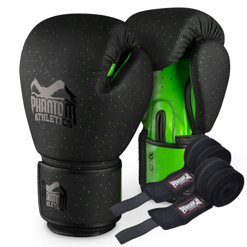 Боксерські рукавиці Phantom Galaxy Black 14 унцій (Бинти 4м. в подарунок) Боксерські рукавиці Phantom Galaxy Black 14 унцій (Бинти 4м. в подарунок)