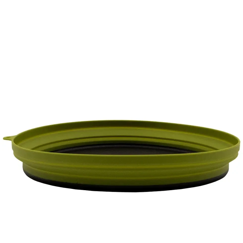 Тарілка TRAMP силіконова із пластиковим дном 1070 мл зелена (TRC-124-olive)