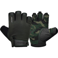 Рукавички для фітнесу RDX T2 Half Army Green PLUS-XL