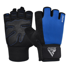Рукавички для фітнесу RDX W1 HALF BLUE PLUS-L