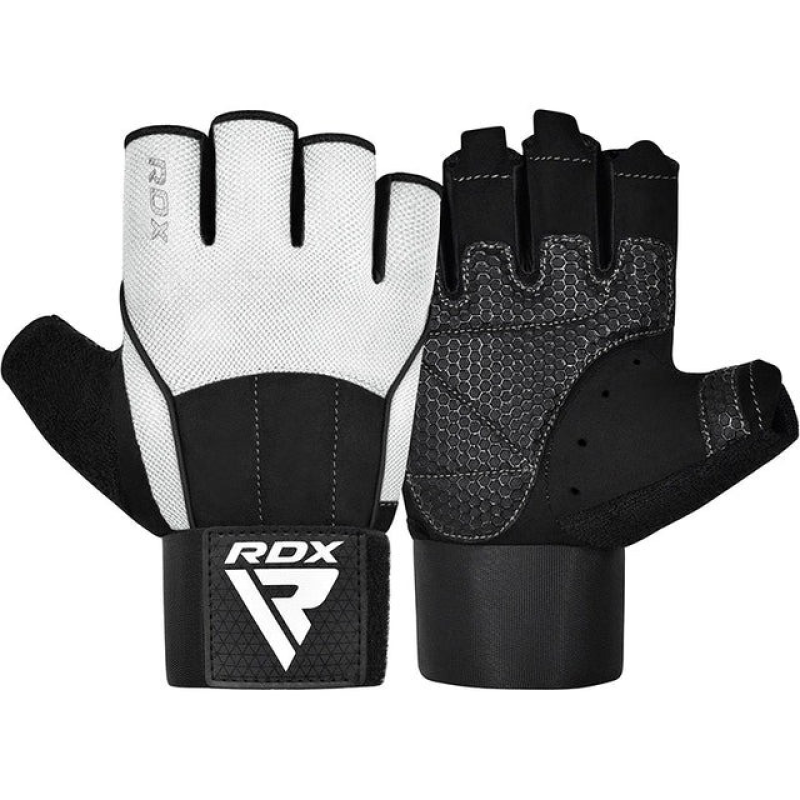 Рукавички для фітнесу RDX  W3 WHITE WITH EVA PADDING-XL