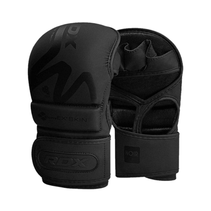 Рукавиці для ММА (Греплінгові рукавички) RDX T15 Noir Inner Matte Black XL