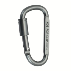 Універсальний алюмінєвий карабін з муфтою (8см./4.2см).