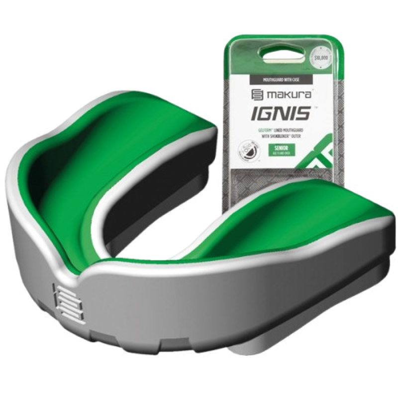 Капа MAKURA Ignis доросла (вік 11+) White/Green (art.6017514051) Капа MAKURA Ignis доросла (вік 11+) White/Green (art.6017514051)