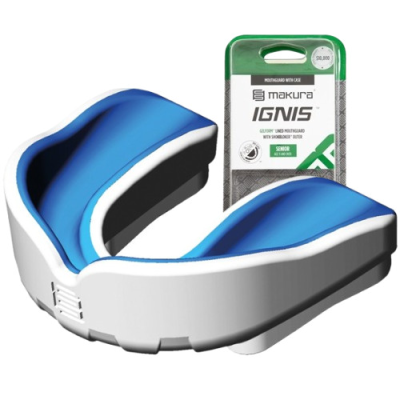 Капа MAKURA Ignis доросла (вік 11+) White/Blue (art.6017514033) Капа MAKURA Ignis доросла (вік 11+) White/Blue (art.6017514033)