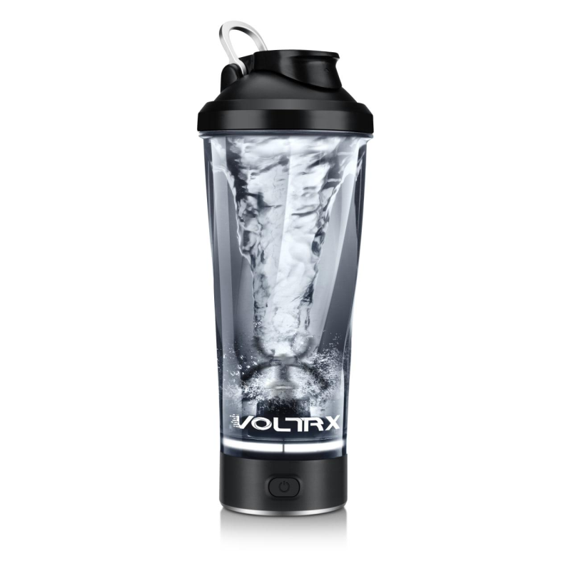 Шейкер спортивний електричний VOLTRX VortexBoost 600 мл. Tritan Black