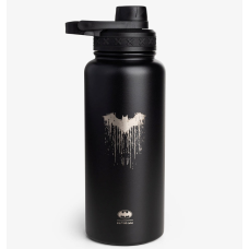 Пляшка для води металева з подвійною вакуумною ізоляцією Bohtal Insulated Bottle 960 ml/32 oz Black Batman