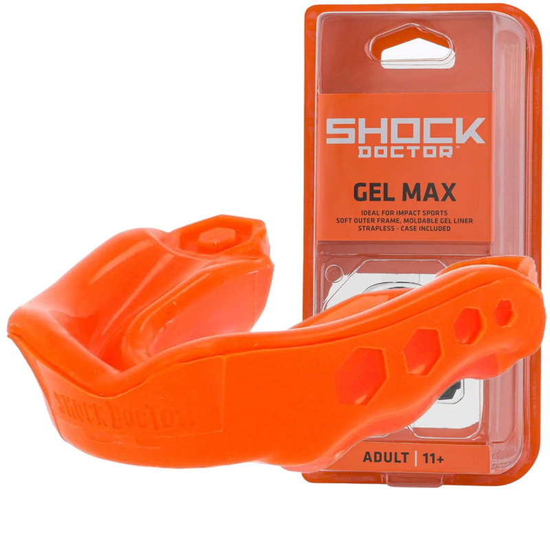 Капа Shock Doctor Gel Max доросла (вік 11+) Orange (art. 6130-OR-AD)