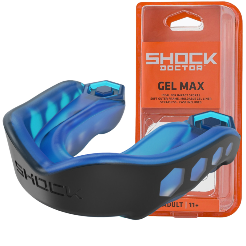 Капа Shock Doctor Gel Max доросла (вік 11+) Black/Blue (art. 6100-BB-AD)