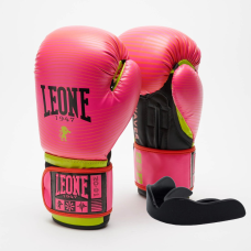 Боксерські рукавиці Leone GN313 WAVES Fuxia 10 унцій (капу в комплекті)