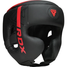 Боксерський шолом RDX F6 KARA Matte Red S