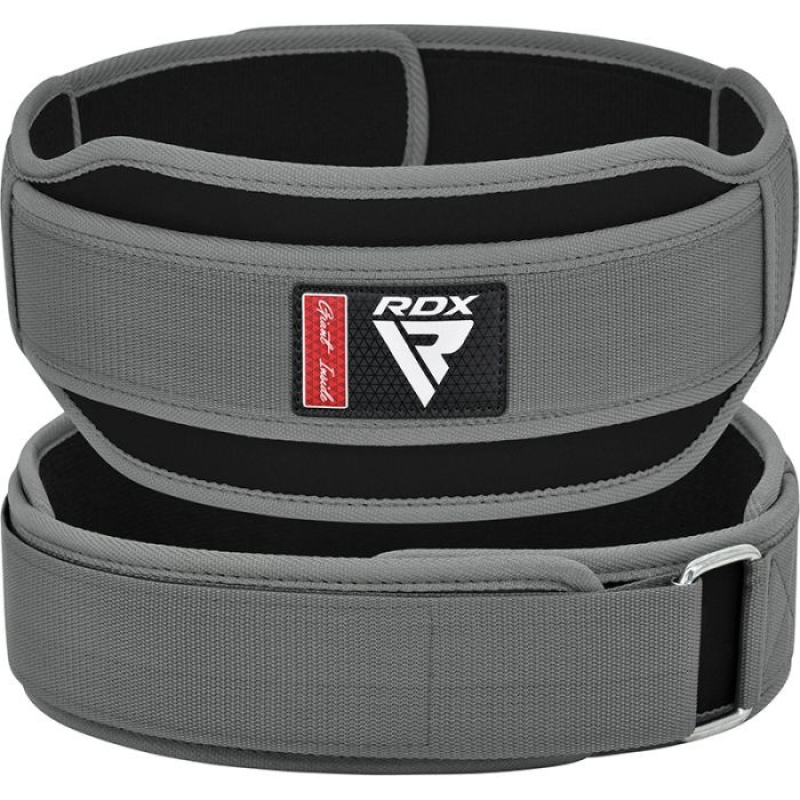 Пояс для важкої атлетики RDX RX5 Double Belt неопреновий Grey L