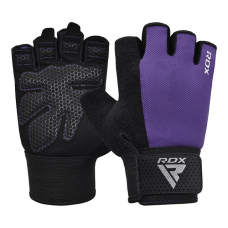 Рукавички для фітнесу RDX W1 Half Purple Plus S
