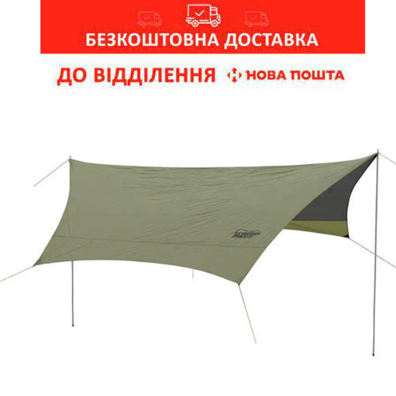 Тент туристичний зі стійками Tramp Lite Tent Зелений (UTLT-034)