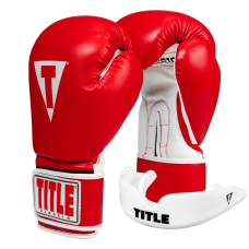Боксерські рукавиці TITLE Classic Pro Style 3.0 Red/White 14 oz (капа в комплекті)